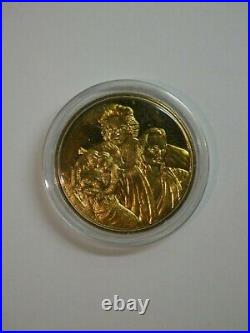 Siegfried and Roy Gold Plated Magicians of the Century Coin #2390 Rare w Case