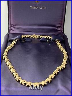 Signature I Collection X Collar Necklace Tiffany & Co in 18k Solid Yellow Gold