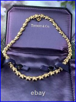 Signature I Collection X Collar Necklace Tiffany & Co in 18k Solid Yellow Gold