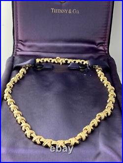 Signature I Collection X Collar Necklace Tiffany & Co in 18k Solid Yellow Gold