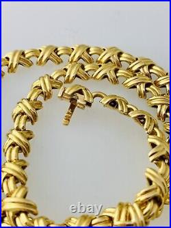 Signature I Collection X Collar Necklace Tiffany & Co in 18k Solid Yellow Gold