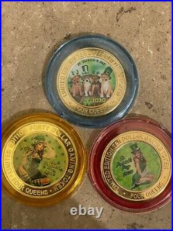 Silver strike casino coins-2020 St. Patrick's Red, Blue and Gold Coin