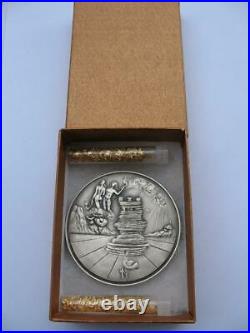 Simeon From The 12 Tribes Of Israel Salvador Dali Pure Silver 3-oz. Coin+gold