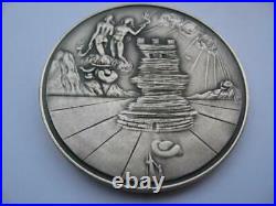 Simeon From The 12 Tribes Of Israel Salvador Dali Pure Silver 3-oz. Coin+gold