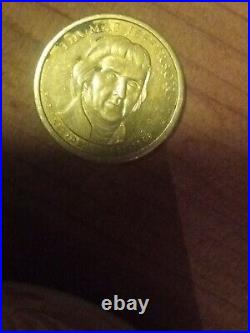 Single Thomas Jefferson Face $1 Dollar Gold Piece 3rd President Collectible Coin