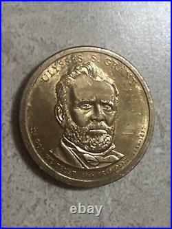 Single Ulysses S. Grant Face 1 Dollar Gold Piece 18th President Collectible Coin