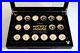 Sixteen Piece Set Bradford Exchange Mickey Mouse 24K Gold Plated Medallions
