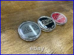 Snap-on Tools NEW RARE RED GREY GOLD 100th Anniv. Collectible Challenge Coins