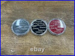 Snap-on Tools NEW RARE RED GREY GOLD 100th Anniv. Collectible Challenge Coins