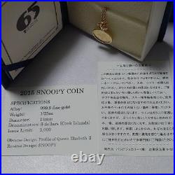 Snoopy Pure Gold Coin Necklace 65
