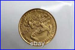 Solid Fine Gold 1986 1/10 oz American Eagle $5 Liberty Coin Collectible