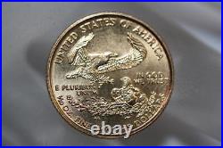 Solid Fine Gold 1999 1/10 oz American Eagle $5 Liberty Coin Collectible