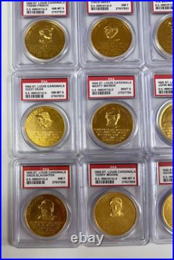 St. Louis Cardinals, 1906-1966 Baseball Immortals Coin Set- Full Set- Graded