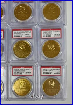 St. Louis Cardinals, 1906-1966 Baseball Immortals Coin Set- Full Set- Graded