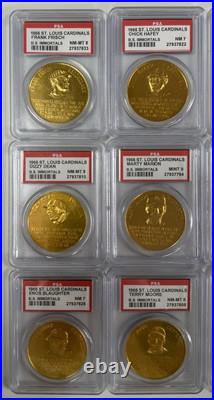 St. Louis Cardinals, 1906-1966 Baseball Immortals Coin Set- Full Set- Graded