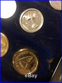 Star Trek Gold & Silver Checker Set of 24 in Display Case- Franklin Mint (FM-05)