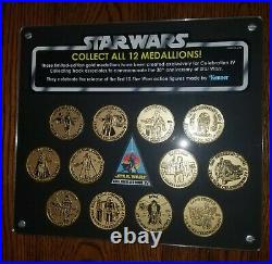 Star Wars 2007 Celebration IV Associate Gold Medallion Medallions 12 Coin Set