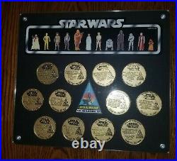 Star Wars 2007 Celebration IV Associate Gold Medallion Medallions 12 Coin Set