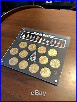 Star Wars Celebration IV 12 Associate Gold Medallion Coin Set