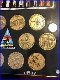 Star Wars Celebration IV 12 Associate Gold Medallion Coin Set
