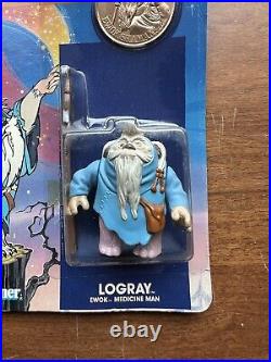 Star Wars Ewoks From The TV Series! Logray 1985 Kenner Toy With Gold Coin