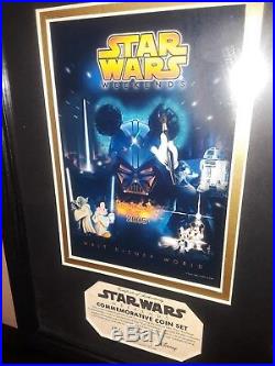 Star Wars Weekend 2005 Framed 6 Coin Set LE 250 24K GOLD Limited Edition