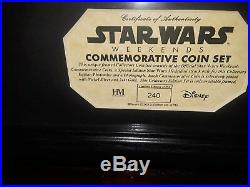 Star Wars Weekend 2005 Framed 6 Coin Set LE 250 24K GOLD Limited Edition