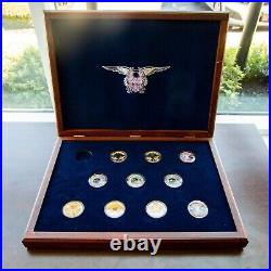 Superbowl XXXV (35) Baltimore Ravens Coin Collection in Case With COA