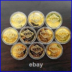 Superbowl XXXV (35) Baltimore Ravens Coin Collection in Case With COA