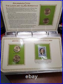 THE COMPLETE COLLECTION OF SACAGAWEA GOLDEN DOLLARS & STAMPS 2000-2018 38 coins