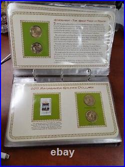 THE COMPLETE COLLECTION OF SACAGAWEA GOLDEN DOLLARS & STAMPS 2000-2018 38 coins