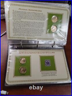 THE COMPLETE COLLECTION OF SACAGAWEA GOLDEN DOLLARS & STAMPS 2000-2018 38 coins