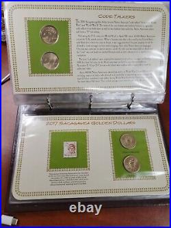 THE COMPLETE COLLECTION OF SACAGAWEA GOLDEN DOLLARS & STAMPS 2000-2018 38 coins