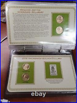 THE COMPLETE COLLECTION OF SACAGAWEA GOLDEN DOLLARS & STAMPS 2000-2018 38 coins