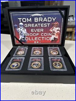 TOM BRADY GREATEST OF ALL-TIME GOLD PLATED COIN COLLECTION by BRADFORD EXCHANGE