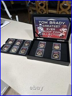 TOM BRADY GREATEST OF ALL-TIME GOLD PLATED COIN COLLECTION by BRADFORD EXCHANGE