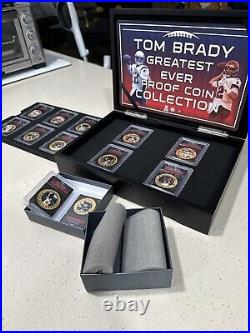 TOM BRADY GREATEST OF ALL-TIME GOLD PLATED COIN COLLECTION by BRADFORD EXCHANGE