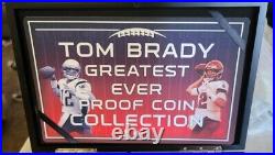 TOM BRADY GREATEST OF ALL-TIME GOLD PLATED COIN COLLECTION by BRADFORD EXCHANGE