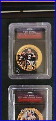 TOM BRADY GREATEST OF ALL-TIME GOLD PLATED COIN COLLECTION by BRADFORD EXCHANGE