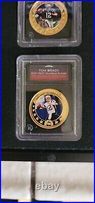 TOM BRADY GREATEST OF ALL-TIME GOLD PLATED COIN COLLECTION by BRADFORD EXCHANGE