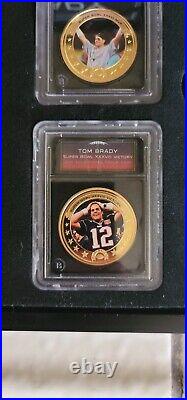 TOM BRADY GREATEST OF ALL-TIME GOLD PLATED COIN COLLECTION by BRADFORD EXCHANGE