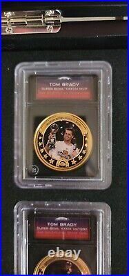 TOM BRADY GREATEST OF ALL-TIME GOLD PLATED COIN COLLECTION by BRADFORD EXCHANGE