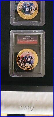 TOM BRADY GREATEST OF ALL-TIME GOLD PLATED COIN COLLECTION by BRADFORD EXCHANGE