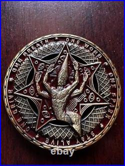 TOOL Band Fear Inoculum Tour 2022 Gold VIP Challenge Coin Collectable