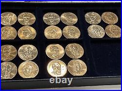TWENTY (20) UNITED STATES UNCIRCULATED GOLDEN PRESIDENTIAL DOLLAR COLLECTIBLES d