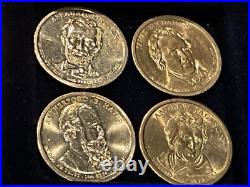 TWENTY (20) UNITED STATES UNCIRCULATED GOLDEN PRESIDENTIAL DOLLAR COLLECTIBLES d
