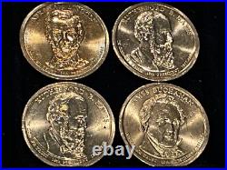 TWENTY (20) UNITED STATES UNCIRCULATED GOLDEN PRESIDENTIAL DOLLAR COLLECTIBLES d