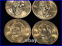 TWENTY (20) UNITED STATES UNCIRCULATED GOLDEN PRESIDENTIAL DOLLAR COLLECTIBLES d