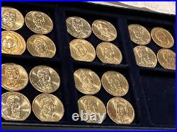 TWENTY (20) UNITED STATES UNCIRCULATED GOLDEN PRESIDENTIAL DOLLAR COLLECTIBLES d