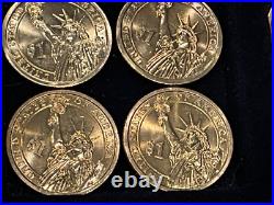 TWENTY (20) UNITED STATES UNCIRCULATED GOLDEN PRESIDENTIAL DOLLAR COLLECTIBLES d